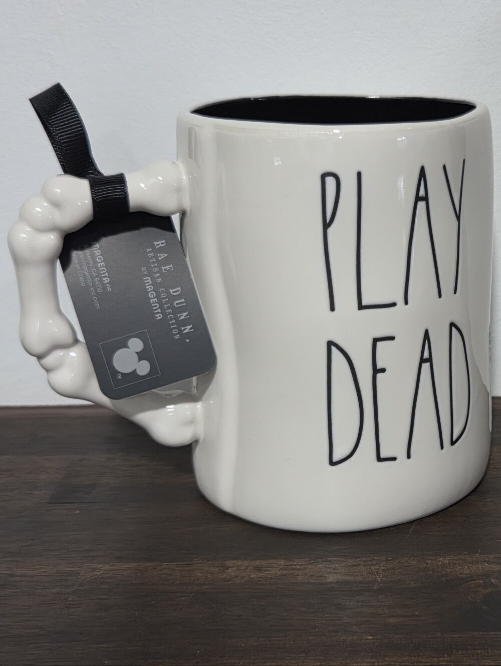 Rae Dunn X Nightmare Before Christmas Play Dead Mug with Bone Handle